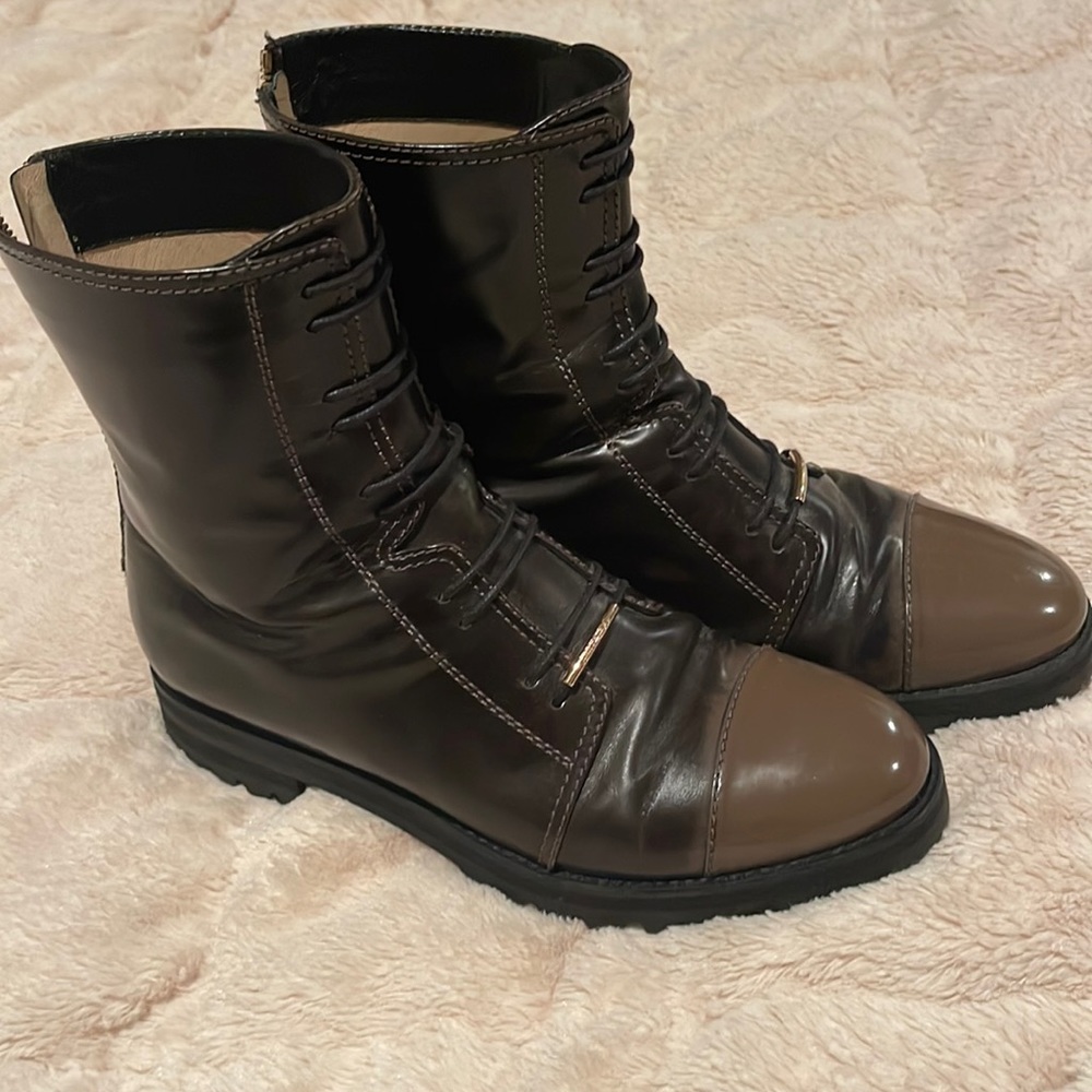 Jimmy Choo combo leather boots